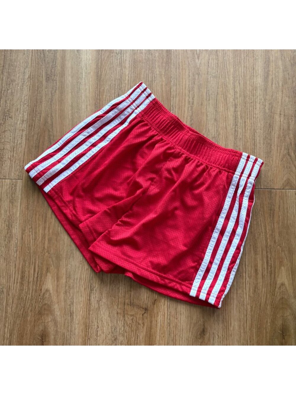 PACSUN LA Athletic Side Stripe Mid Rise Shorts Red White NWT Women’s Size XS
